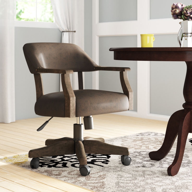Gerianne Faux Leather Upholstered Armchair