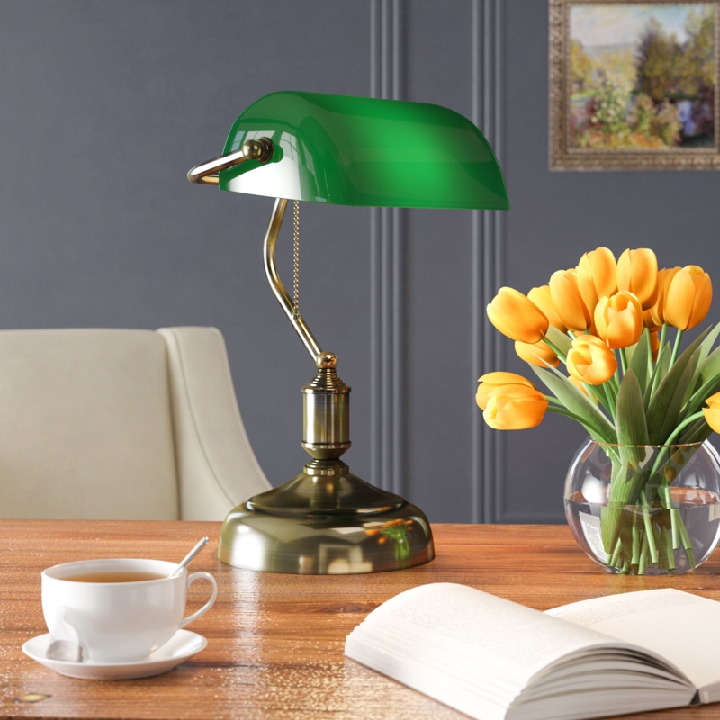 Gillespie Metal Bankers Lamp