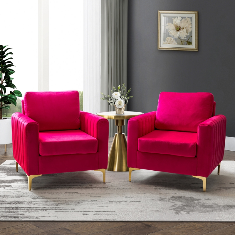 Gillette Upholstered Velvet Club Chair
