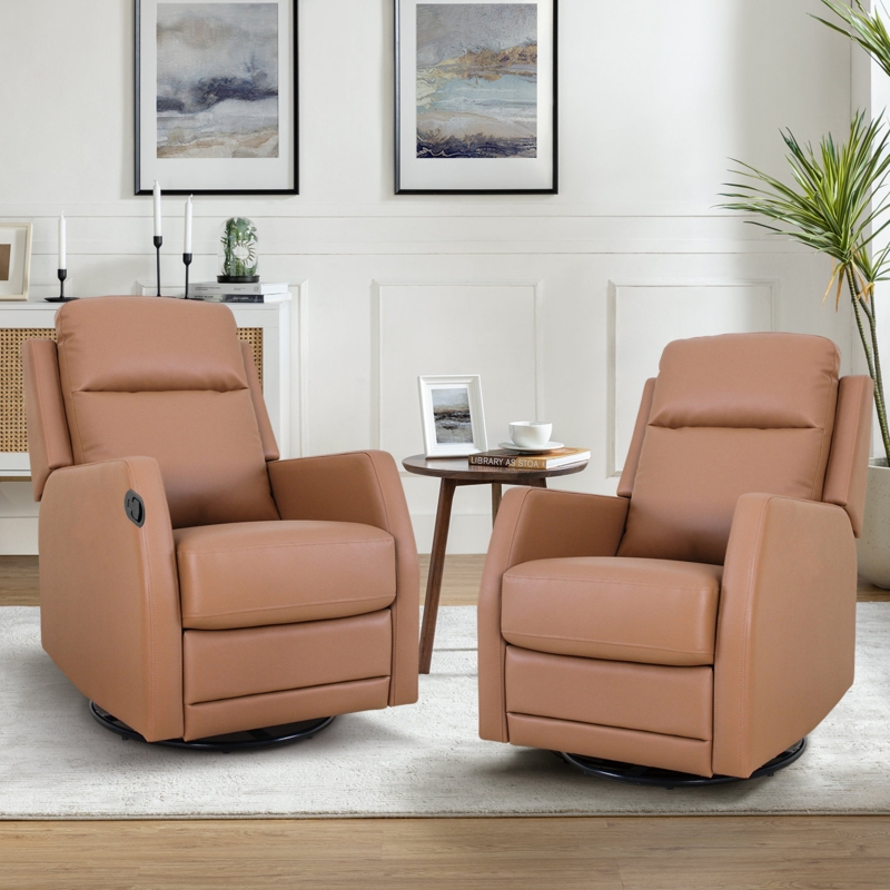 Giselle 26.5" Wide Manual Swivel Standard Recliner