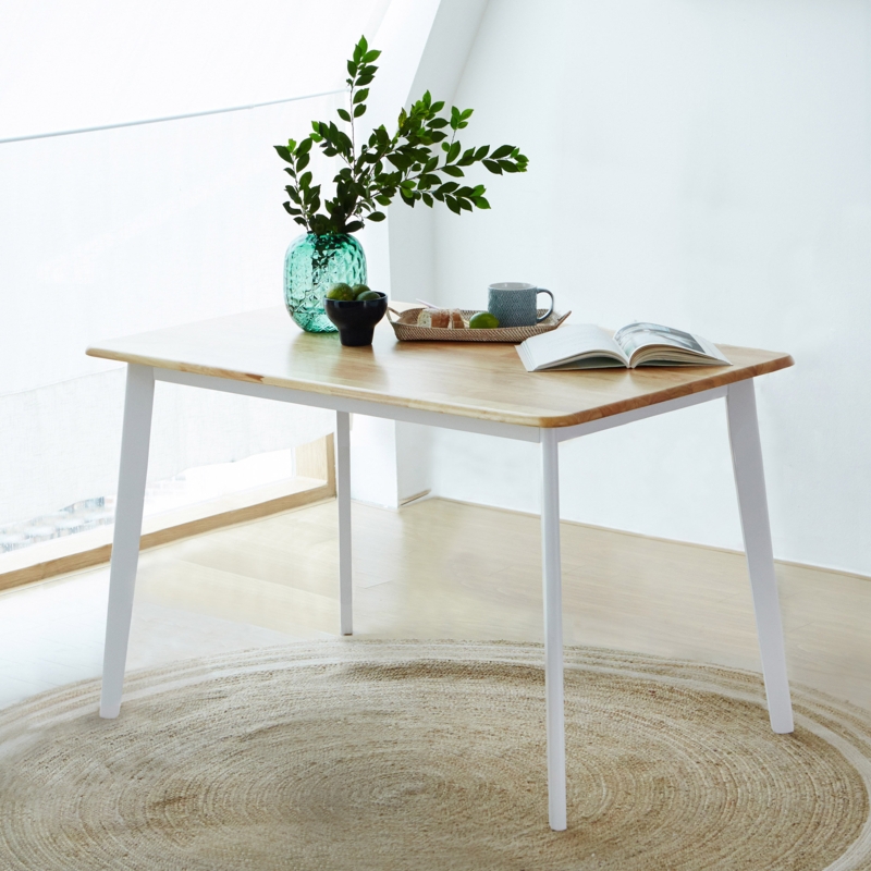 Glaskowski 47.2"L Mid-Century Modern Solidwood Dining Table