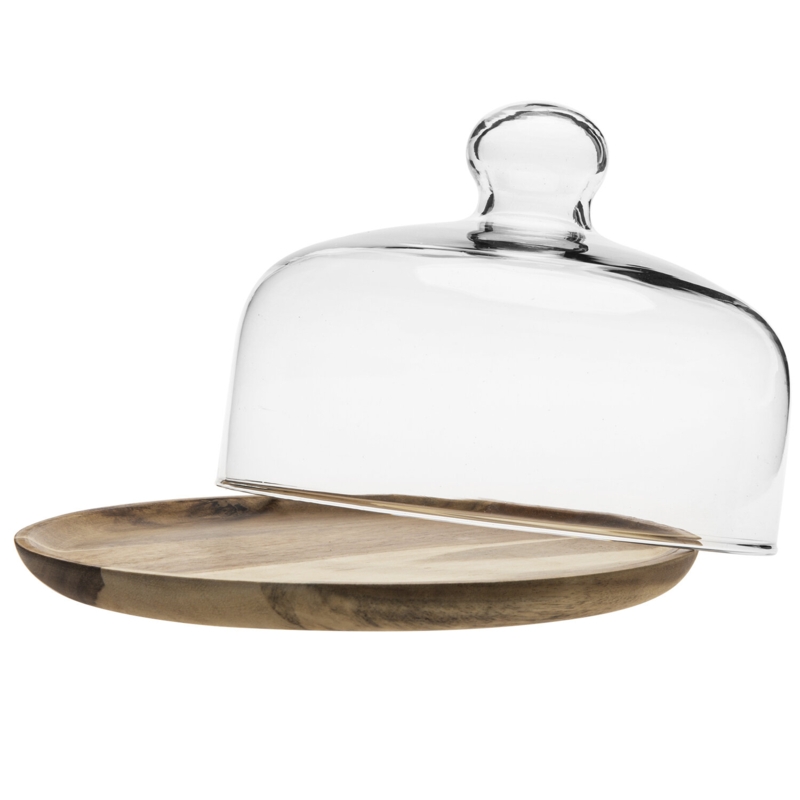 Glass Dessert Cloche Dome Cake Stand