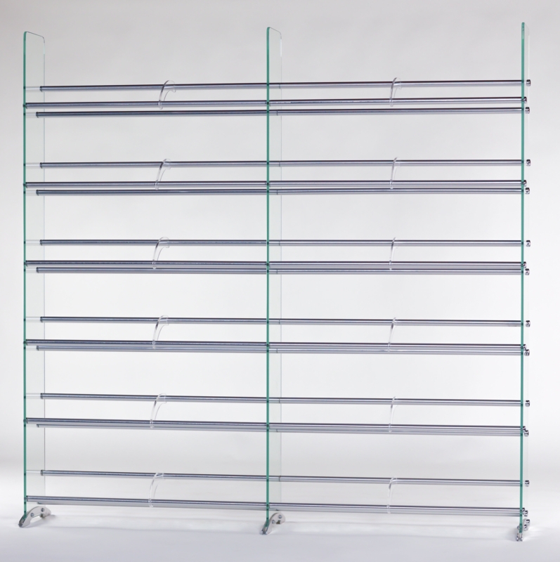 Glass DVD/CD Rack for Storage 792 CDs 552 DVDs