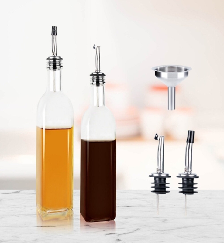 Glass Oil u0026 Vinegar Cruet Set