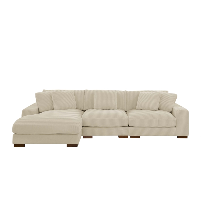 Gwendalynn 3 - Piece Corduroy Sectional