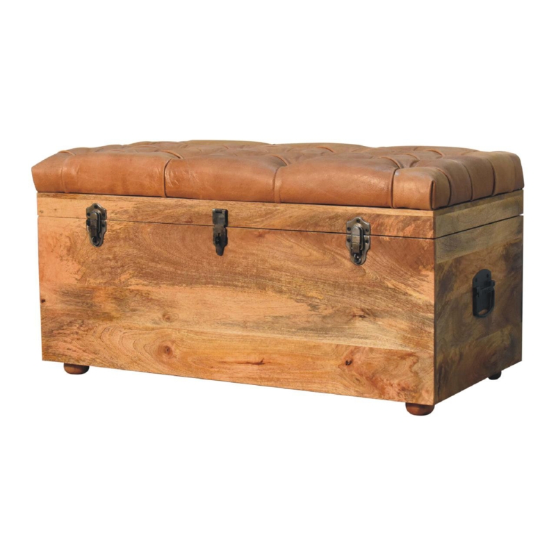 Haania Solid Wood Blanket Chest