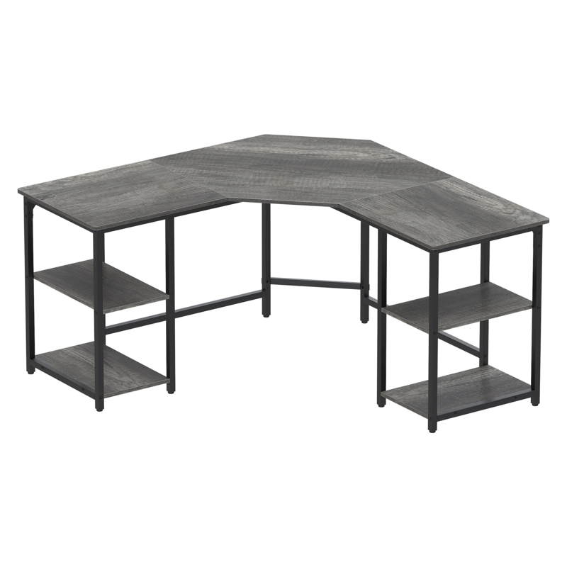 Haillee L-Shaped Metal Base Desks