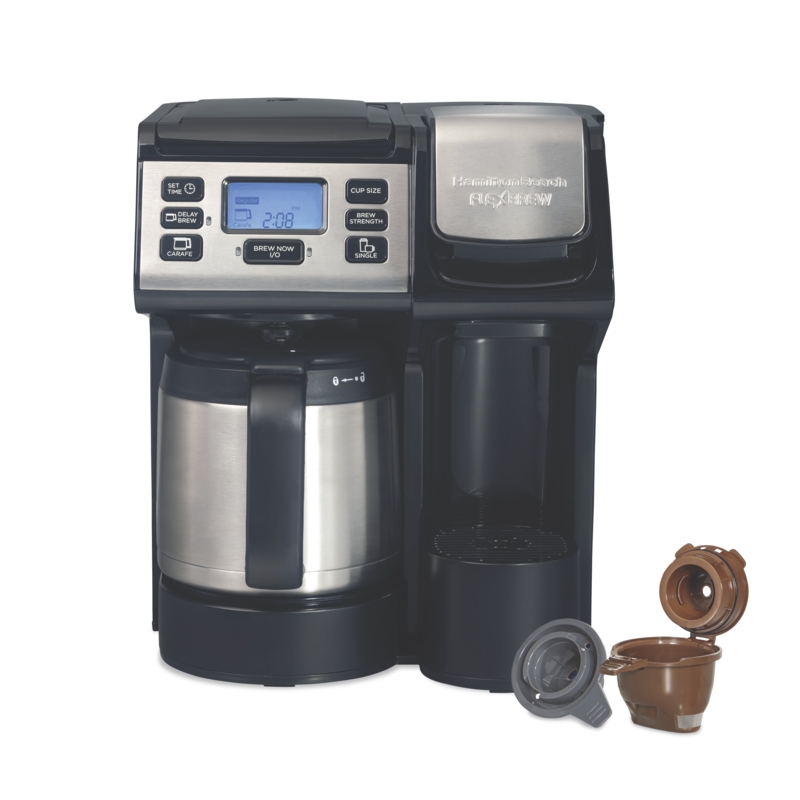 Hamilton Beach Flexbrew Trio Coffee Maker With 12 Cup Stainless Steel Thermal Carafe