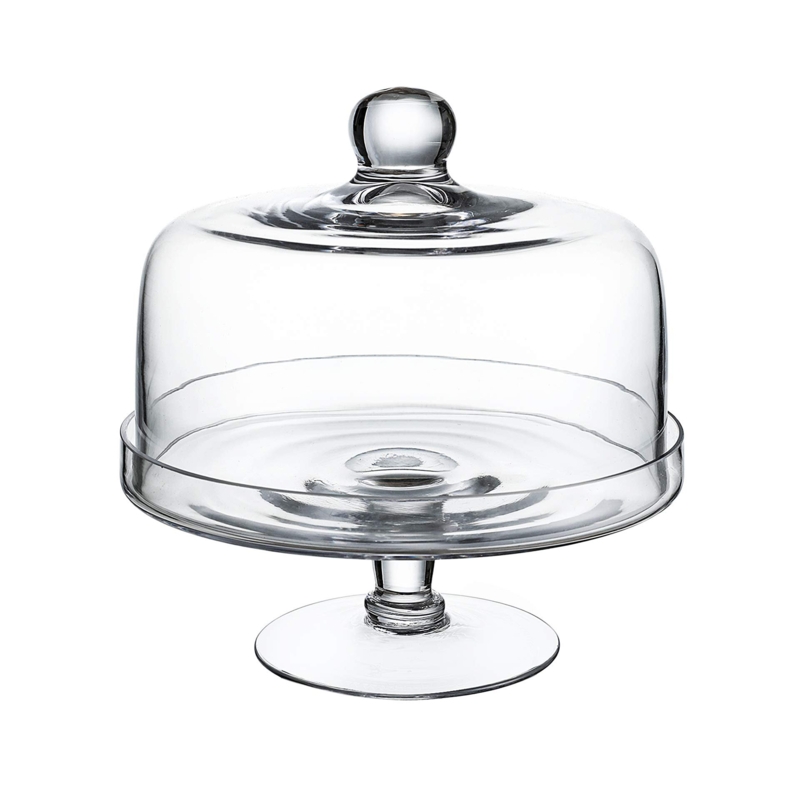 Handmade Glass Cake Stand With Dome