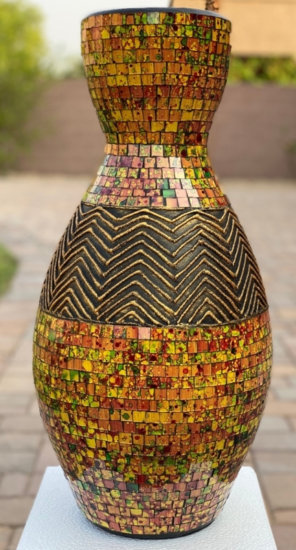 Handmade Terracotta Floor Vase