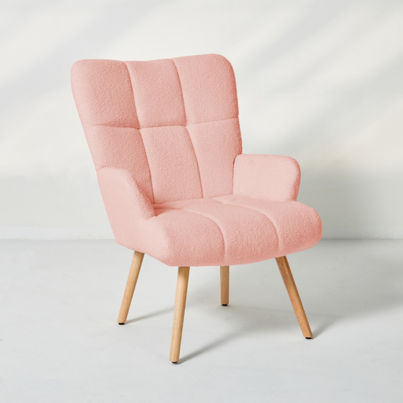 Heidegard Accent Chair Modern High Back Arm Chair,Colorful Patchwork Reading Chairs for Bedroom
