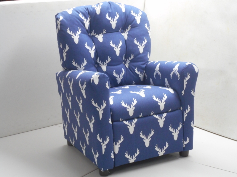 Hellie Kids 14'' Recliner Chair and Ottoman