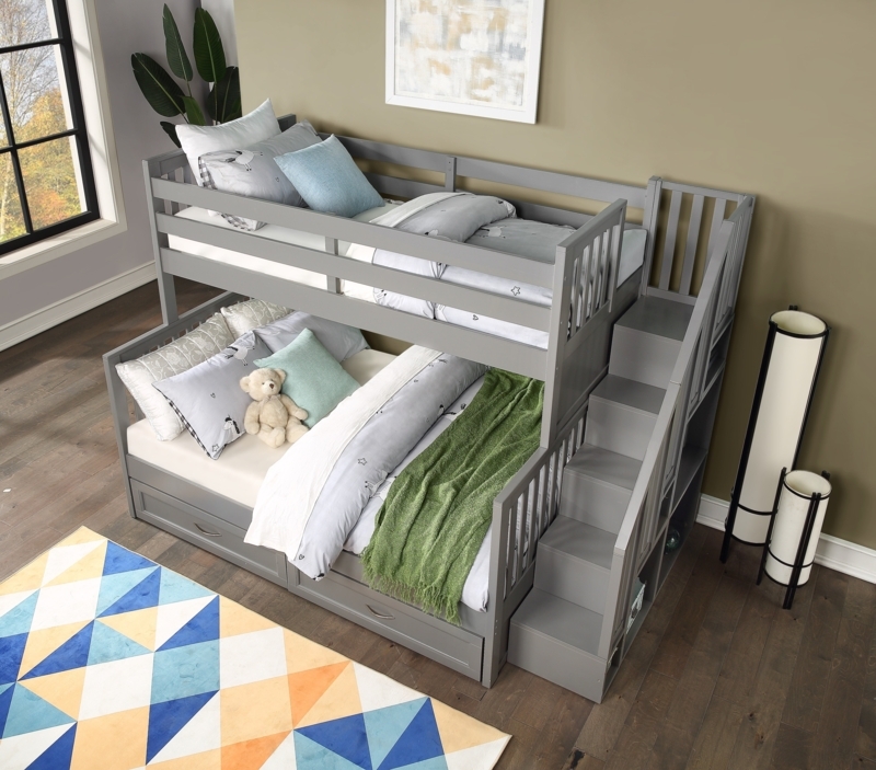 Helman Kids Twin Over Full Bunk Bed