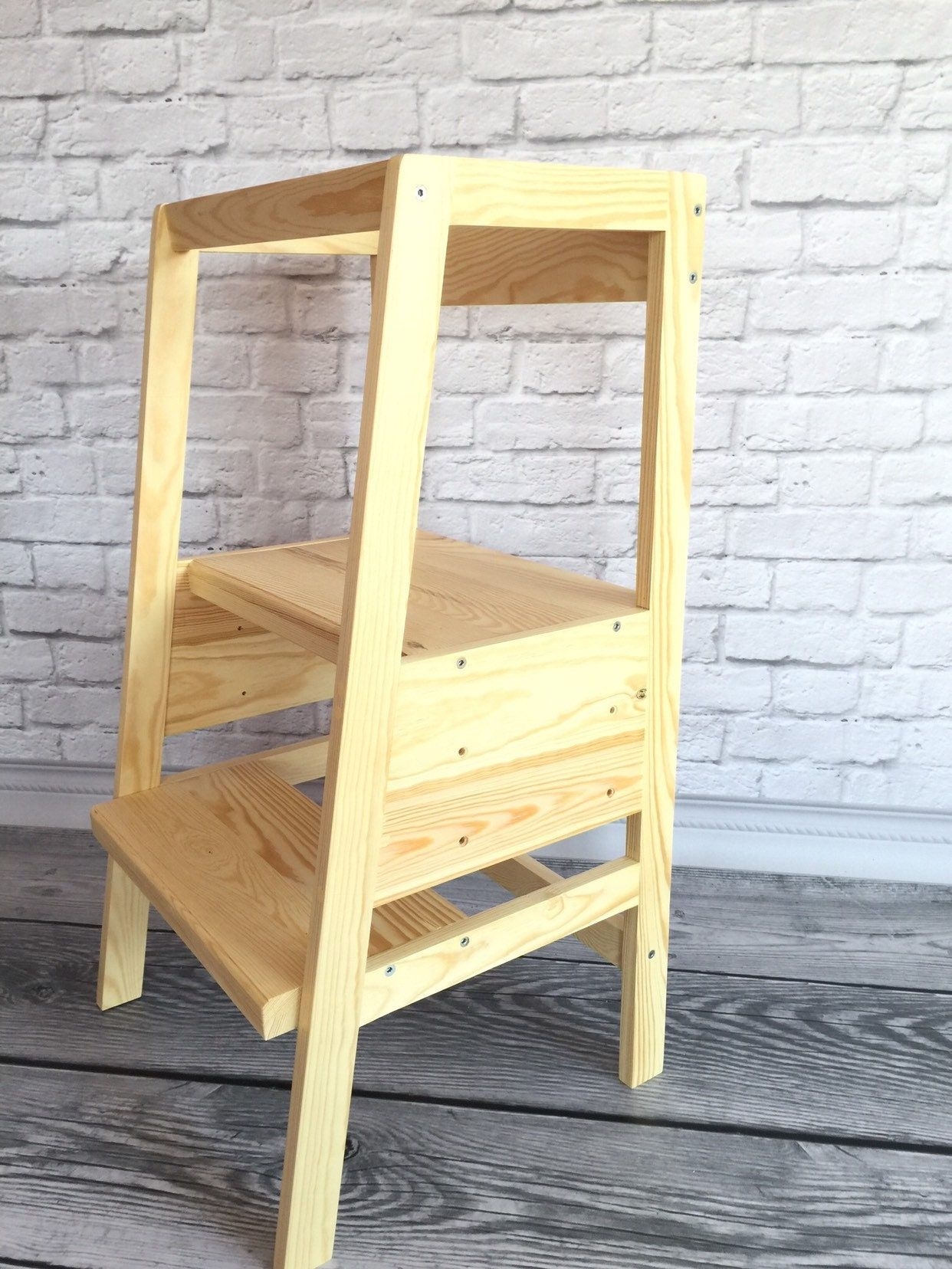 Helper Tower, SOLID WOOD, Kitchen Tower, Wooden Helper, Toddler Helper, Toddler  Stool, Montessori, Learning Stool, Step Stool