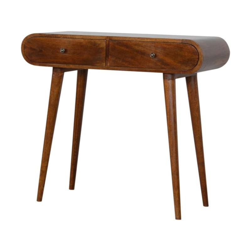 Helvie 35.43'' Solid Wood Console Table