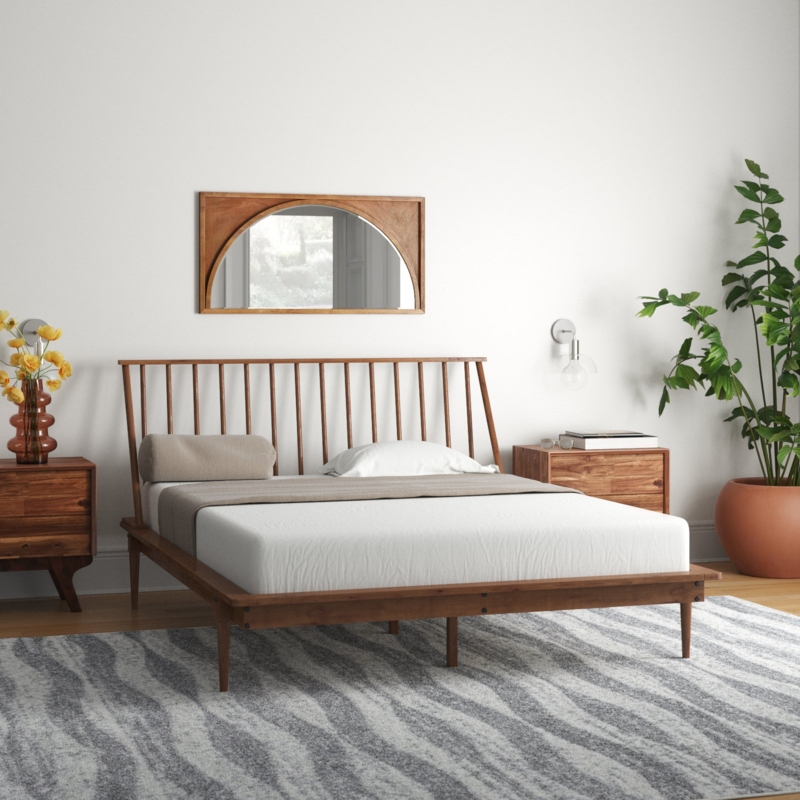 Henline Solid Wood Spindle Bed