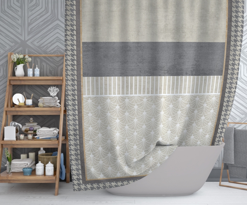 Houndstooth Shower Curtain