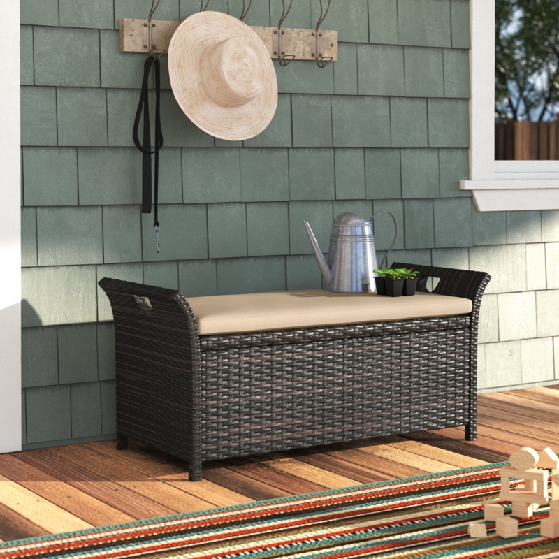 Hunsberger Wicker Outdoor Bench