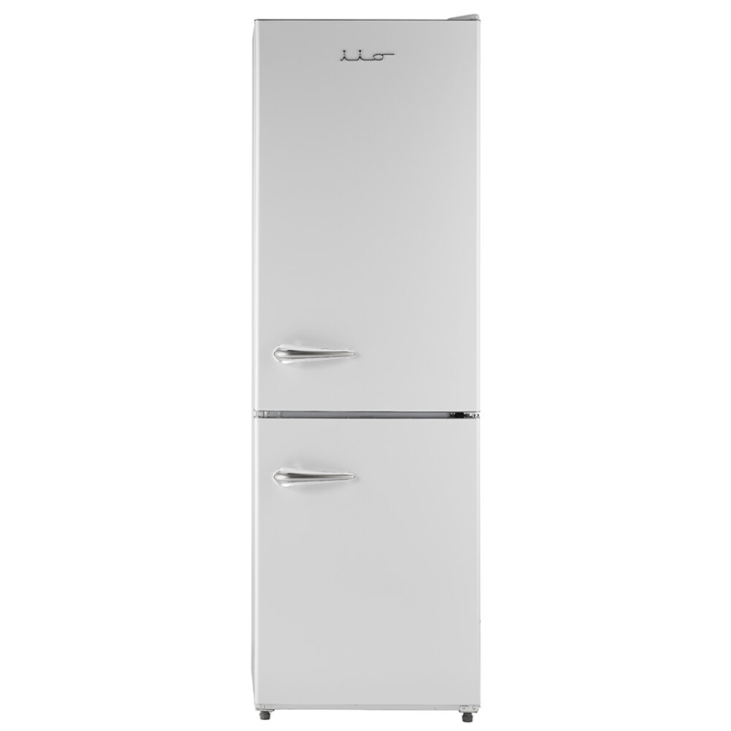 Iio Retro 24" 11 Cubic Feet Smudge-Resistant Bottom Freezer Refrigerator