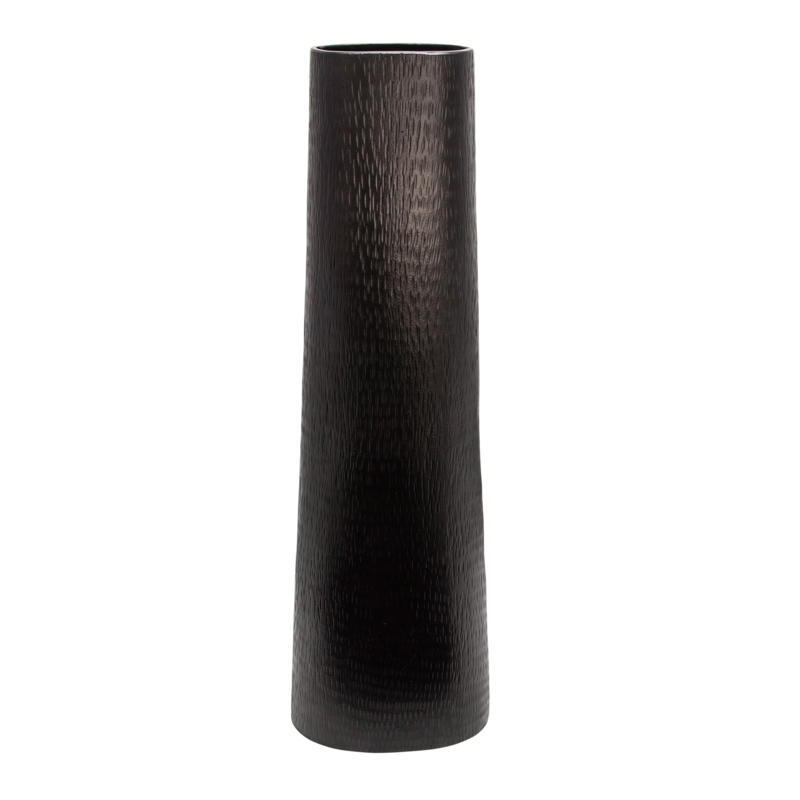 Indoor / Outdoor Large Metal Textured Floor Vase