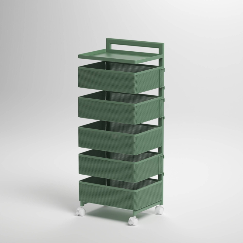Industrial Charm 34.45'' H x 13.78'' W Utility Cart with Wheels