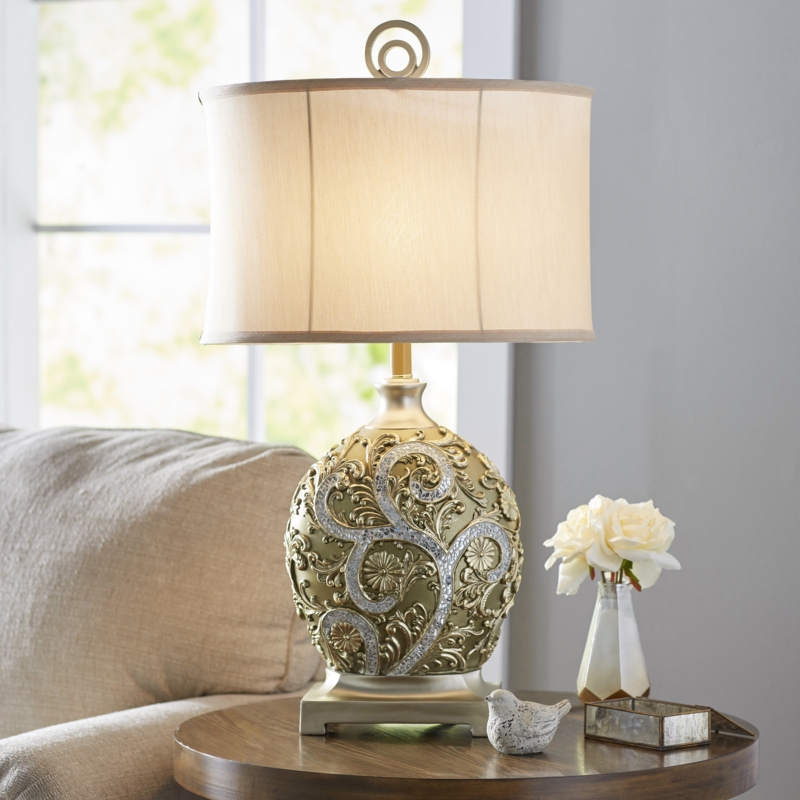 Isabelle Resin Table Lamp