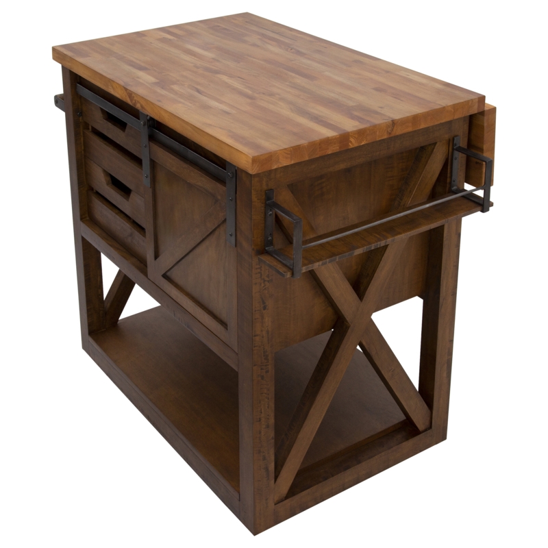 Jaren Solid Wood Kitchen Island