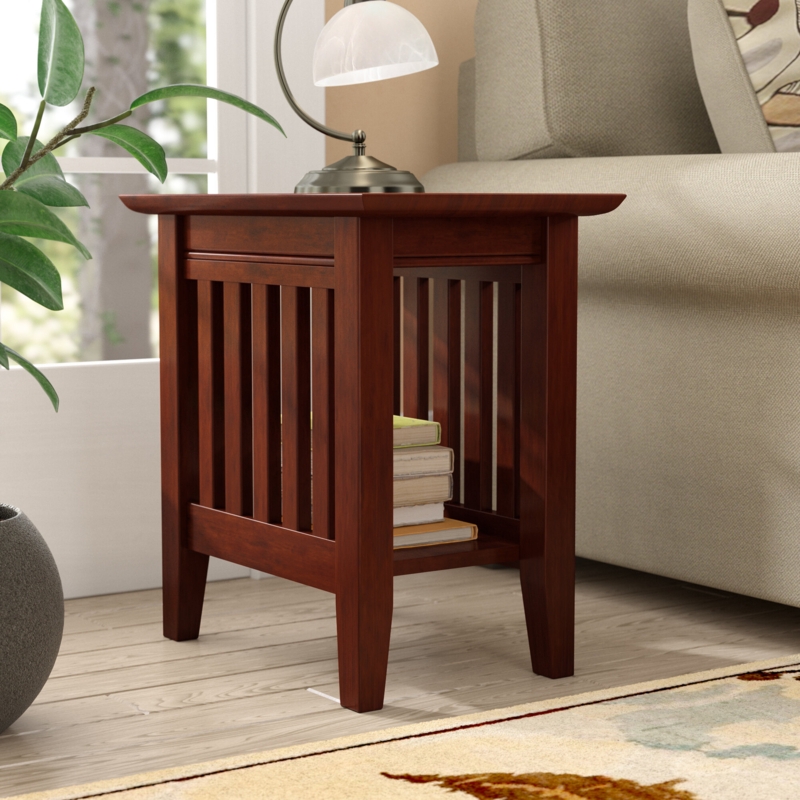 Jarrah Solid Wood Top End Table