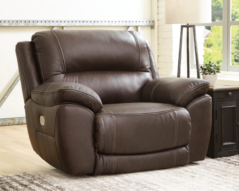 Jemale 52'' Wide Leather Match Power Standard Recliner