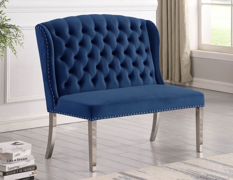 Jhala Velvet Upholstered Bench