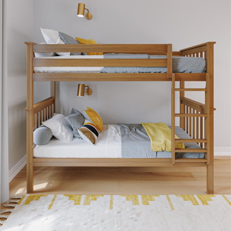 Joleen Kids Twin Over Twin Bunk Bed
