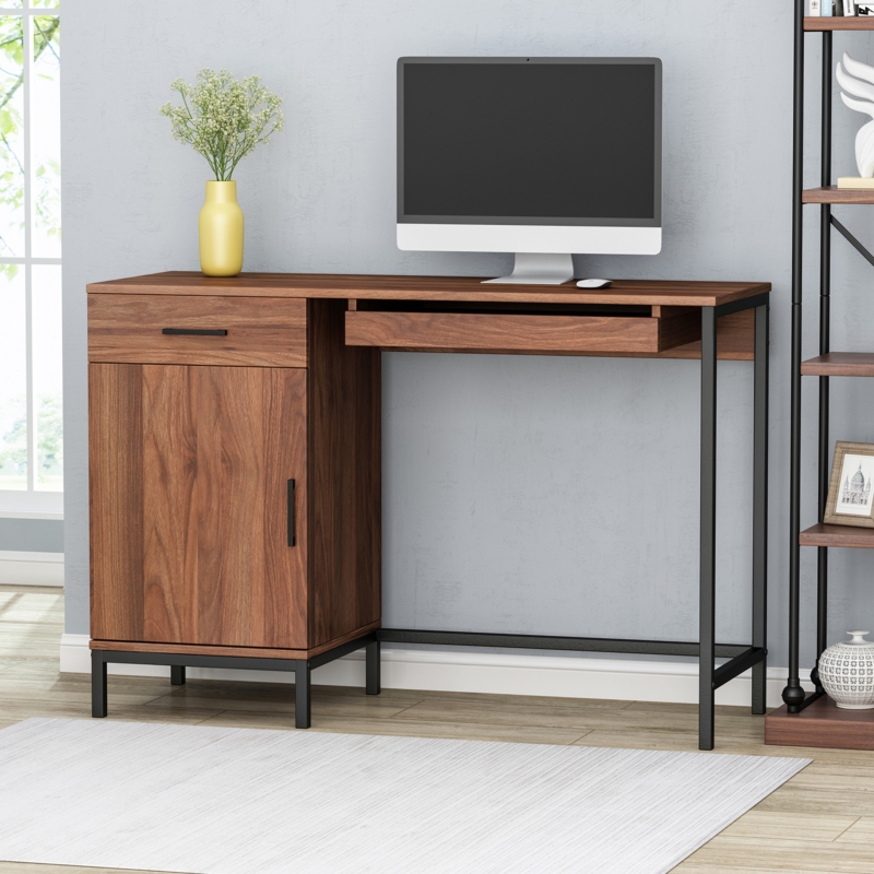 Kennedale Metal Base Computer Desk