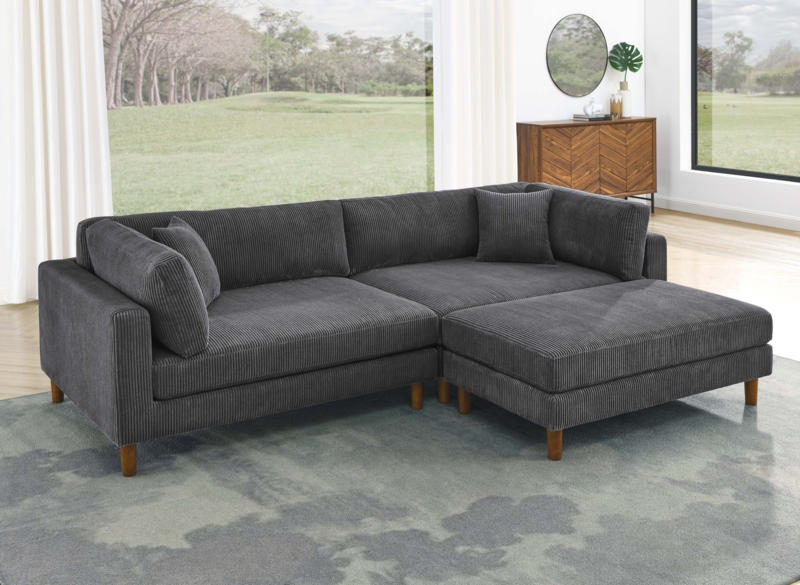 Khadijatou 116'' Square Arm Modular Sofa Chaise
