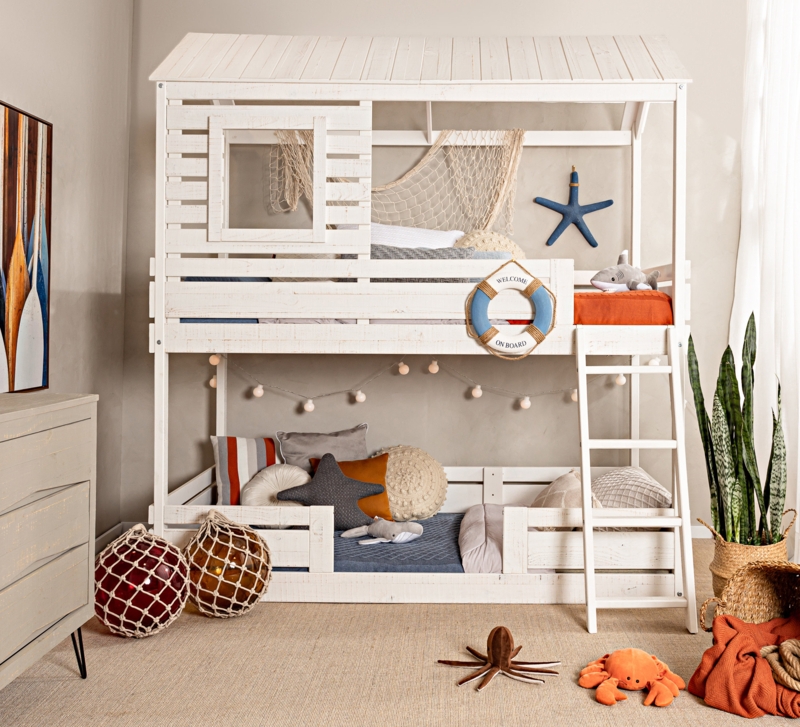 Kids Twin Bunk Bed