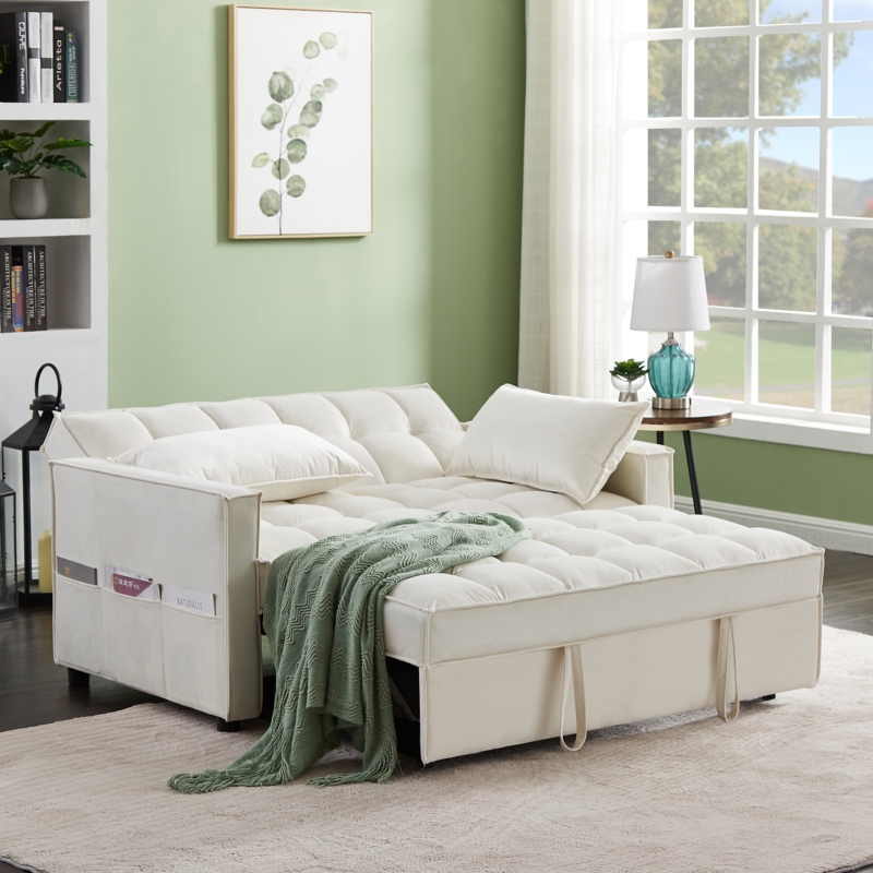 Kishana 58.26'' Velvet Reclining Loveseat