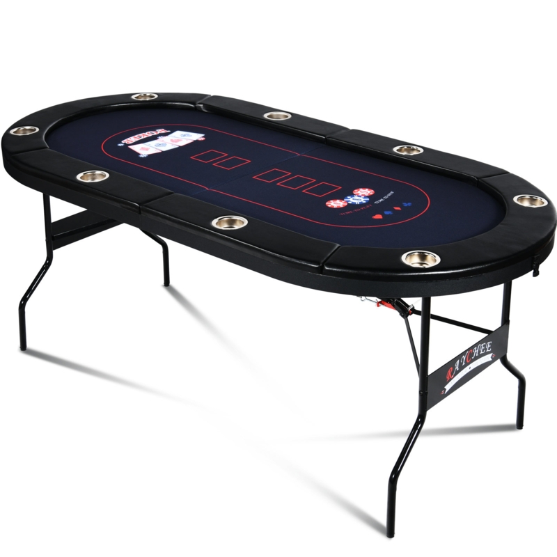 Kulamoon 71'' 8 - Player Foldable Poker Table