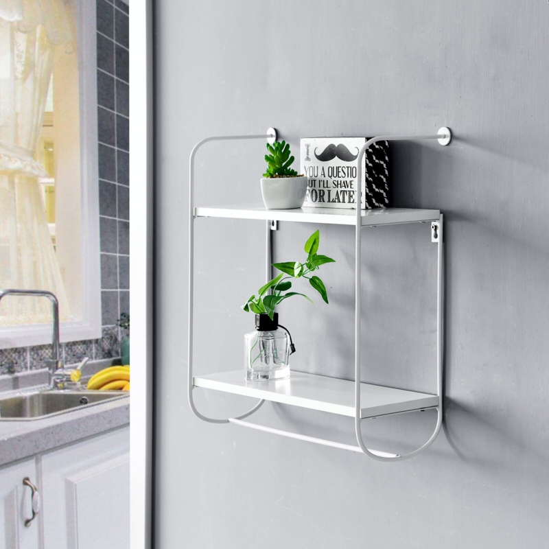 Lanoka Tiered Shelf with Towel Bar