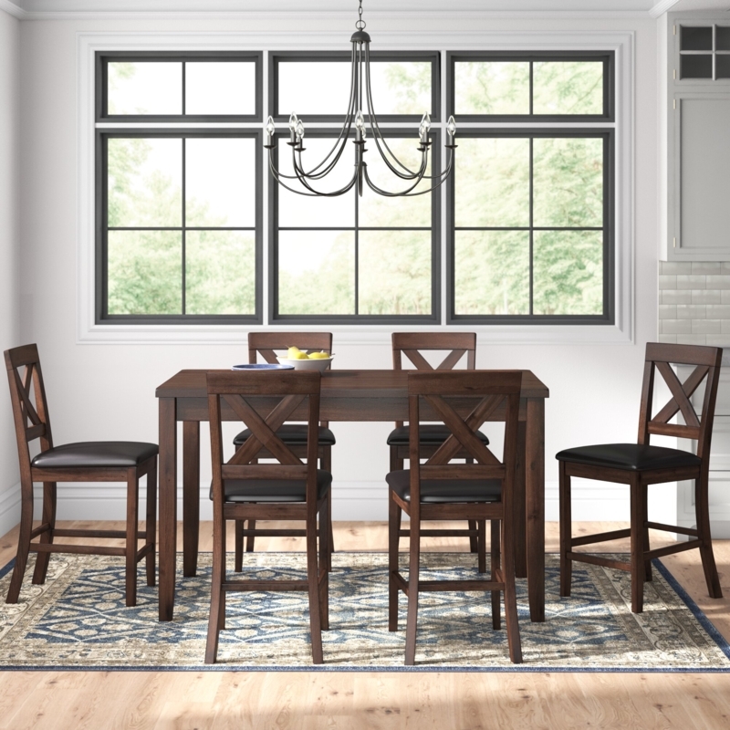 Lashbrook 7 - Piece Solid Wood Dining Set