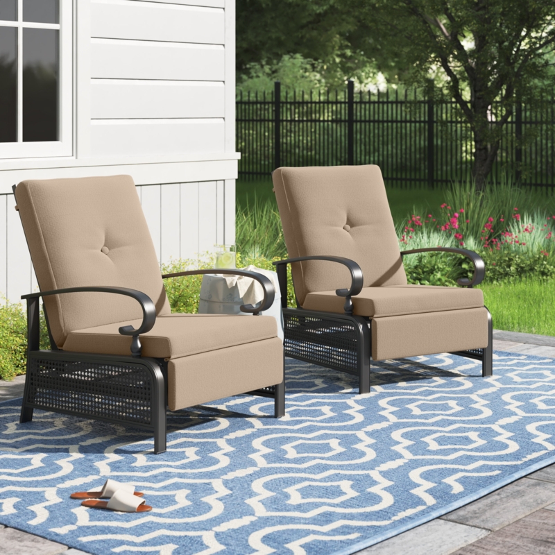 Lausanne Recliner Patio Chair with Cushions