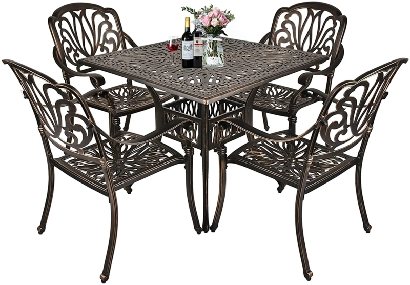 Leasure 4 - Person Square Outdoor Dining Set