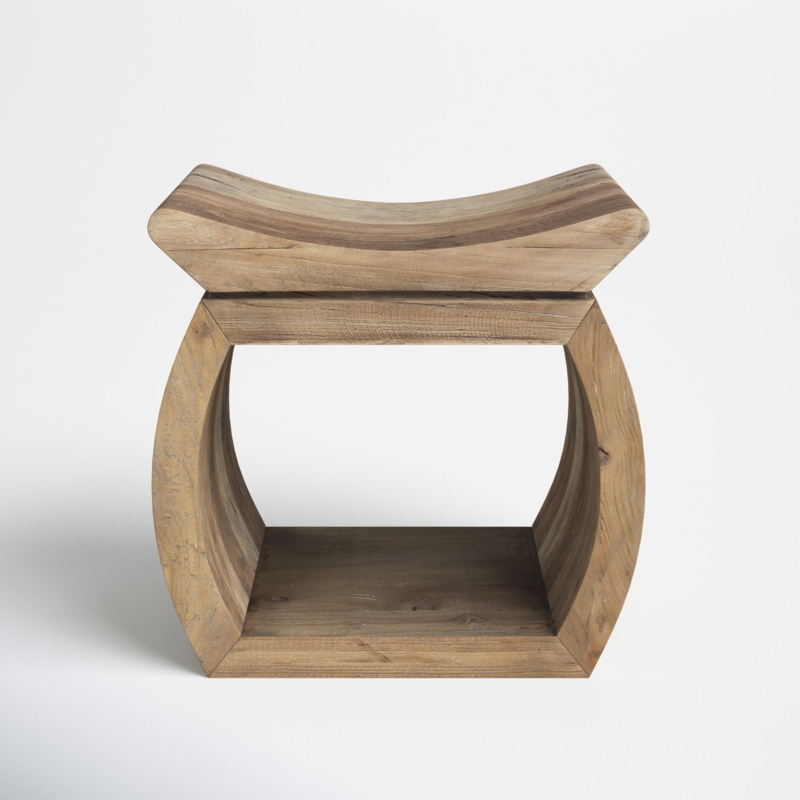 Lera Solid Wood Accent Stool