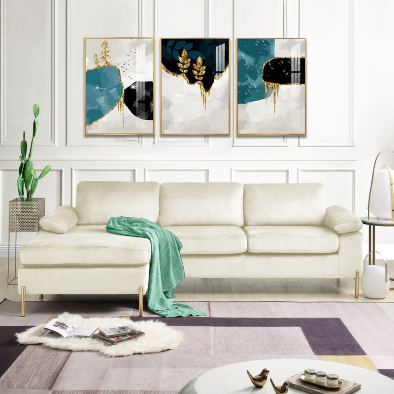 Lian 2 - Piece Velvet Sectional