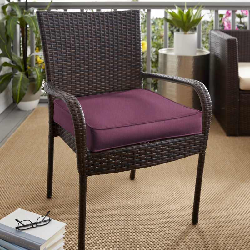 Libya Sunbrella Outdoor 3'' Dining Chair Seat Cushion