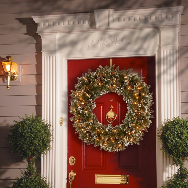 Lighted Polyvinyl Chloride PVC Wreath