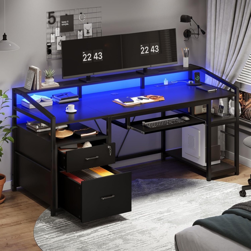 Lucilla Metal Base Computer Desk