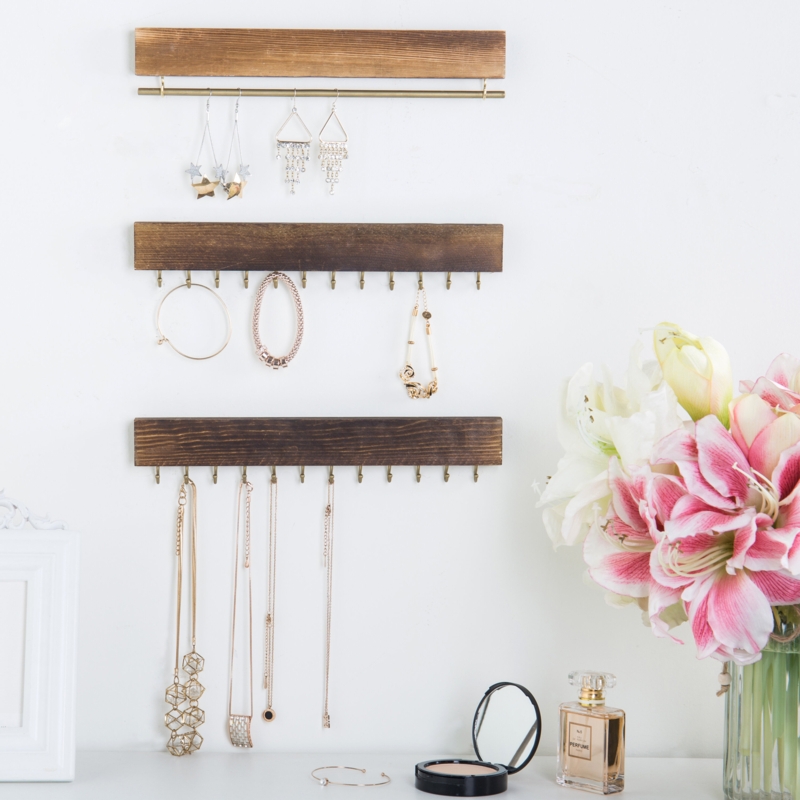 Lykins Wood Wall Mounted Jewelry Box +