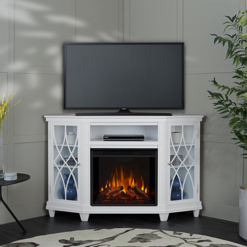 Lynette 56'' TV Stand with Fireplace