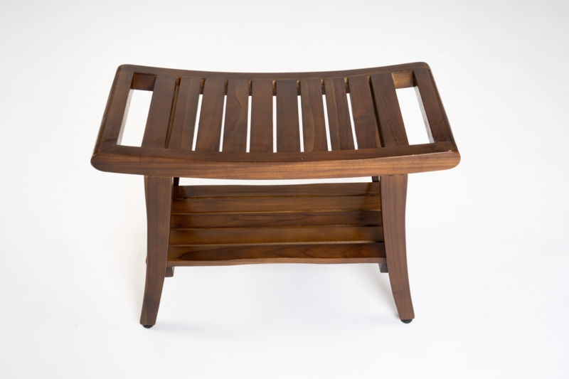 Madalynn 25'' W Teak Shower Bench
