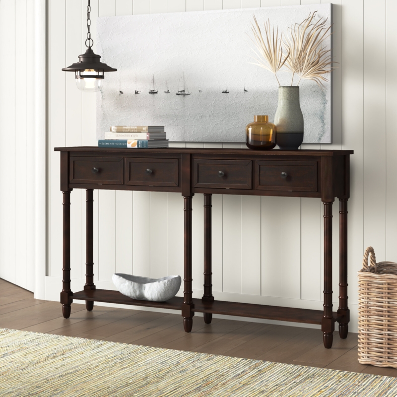 Maria 58'' Solid Wood Console Table