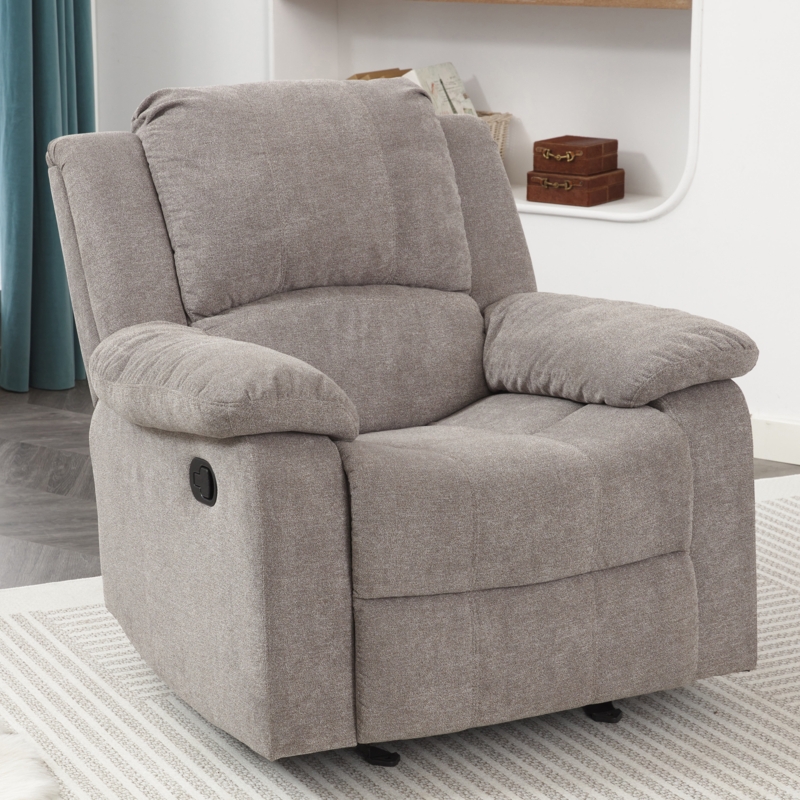 Mariaella Microfiber 37.38" Wide Glider Recliner